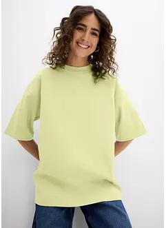 Oversized topp i formstabil, 100% økologisk bomull, bonprix