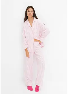 Flanell-pyjamas med gavepose, bonprix
