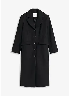 Kåpe i ull-look og maxi-lengde, bonprix