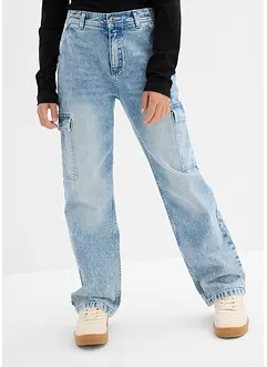 Vid cargo-jeans, Mid Waist, bonprix