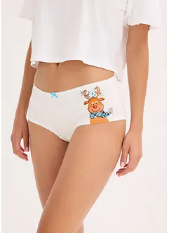 Truse med høyt liv og bomull (4-pack), bonprix