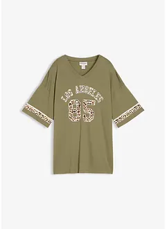 Oversized topp i 100% økologisk bomull, bonprix