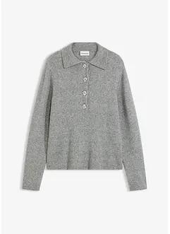 Pologenser med ullandel, bonprix