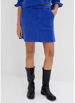 Kort skjørt i kordfløyel, bonprix