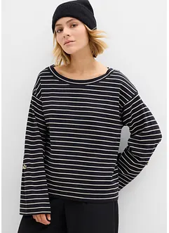 Oversized sweatshirt i 100% bomull, bonprix