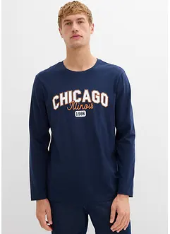 Langermet shirt i 100% økologisk bomull (2-pack), bonprix