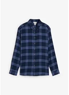 Langermet flanellskjorte i 100% økologisk bomull, bonprix