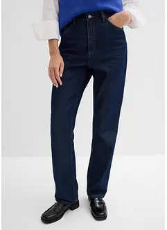 Straight Jeans, High Waist, Long av økologisk bomull, bonprix