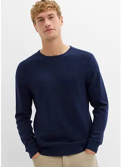 Finstrikket genser med utsøkt merinoull, bonprix