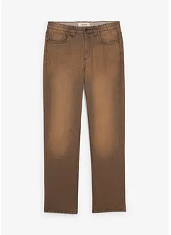 Classic fit-jeans i lett materiale med stretch, komfortlinning og vintage-vask, bonprix