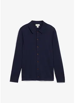 Finstrikket cardigan med utsøkt merinoull, Slim Fit, bonprix