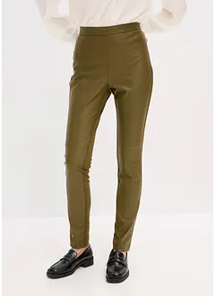 Bukse i imitert skinn i Punto di Roma-miks, bonprix