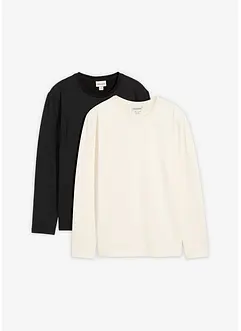 Langermet termo-overdel (2-pack), Slim Fit, bonprix