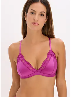 Bralette i materiale med glans, bonprix