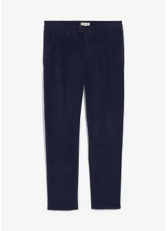Regular Fit-kordfløyelsbukse av resirkulerbar økologisk bomulls-stretch, Tapered, bonprix