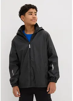 Varmende regnjakke med fleecefôr og avtagbar hette, bonprix