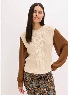 Vest med bomullsandel, bonprix