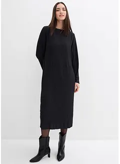 Crinkle midikjole, bonprix