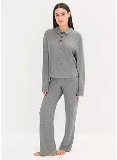Loungewear-kosedress i mykt ribbemateriale, oversized, bonprix