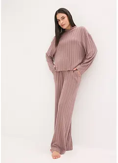 Loungewear-kosedress i mykt ribbemateriale, oversized, bonprix