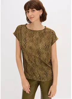 Topp i vevd miks, bonprix