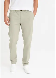 Relaxed Fit stretch-chinos med økologisk bomull, Straight, bonprix