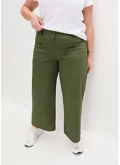 Wide Leg-jeans, High Waist, komfortlinning, bonprix