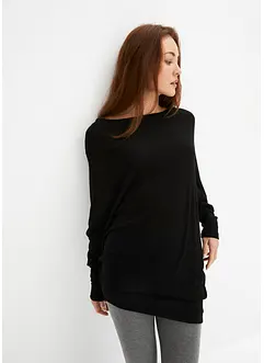Oversized genser med asymmetrisk nederkant, bonprix