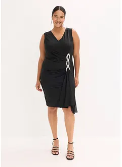 Jerseykjole med strassapplikasjon, bonprix