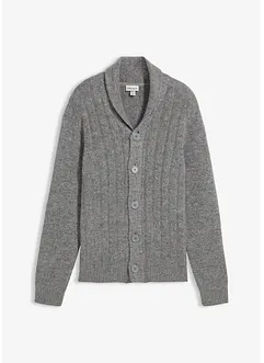 Cardigan med ribbemønster, bonprix