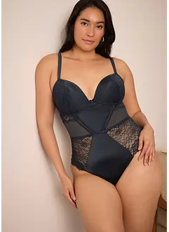 Stringbody i materiale med glans, bonprix