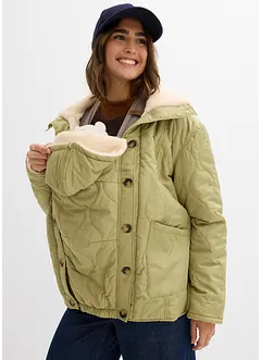 3-i-1- lett mammajakke med pilefôr og bæreinnlegg, bonprix