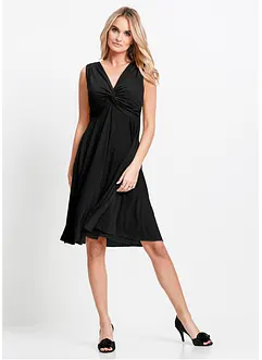 Trikotkjole med V-utringning, bonprix