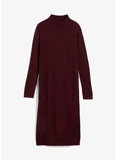 Finstrikket kjole med ståkrage, bonprix