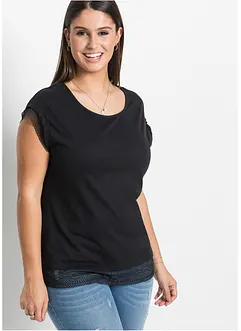 Boxy topp i bomull, bonprix