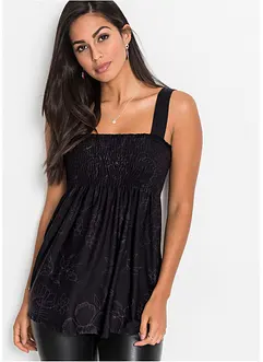 Ermeløs tunika i viskosemiks, bonprix