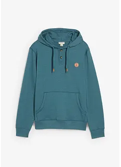 Hettegenser med detaljer i imitert skinn og mykt flosset innside, bonprix