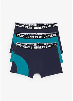 Boksershorts med bomull i ettersittende modell (3-pack), bonprix