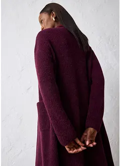 Strikket kåpe med alpakkaull, bonprix