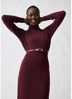 Strikket kjole i merinoull, bonprix