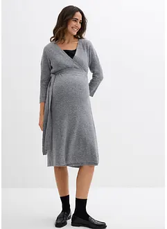 Svært myk og strikket mammakjole med 3/4-lange ermer, bonprix