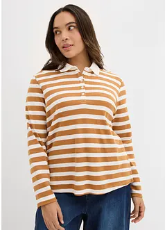 Poloskjorte i fast økologisk bomull, bonprix