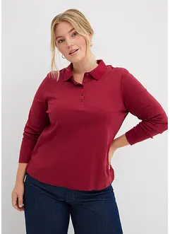 Poloskjorte i fast økologisk bomull, bonprix