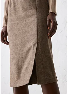 Blyantskjørt med ull, bonprix