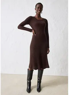 Strikkekjole av merinoull, bonprix