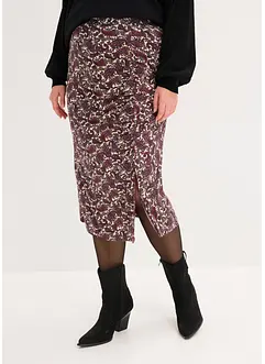 Jerseyskjørt i lett viskosemiks, bonprix