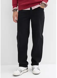 Relaxed Fit-twillbukse med komfortlinning, Straight, bonprix