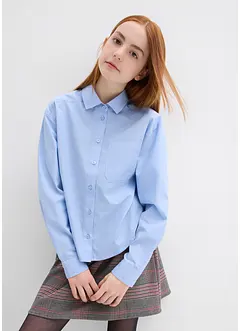 Oversized bluse i 100% bomull, bonprix
