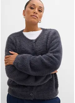 Cardigan i fjærgarn i viskosemiks, bonprix