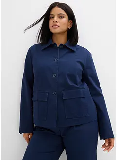 Kort overgangsjakke i bomullsmiks med elastan, bonprix